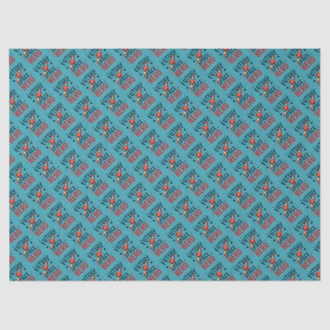 Design für das nächste Raumschiff Retro Seidenpapier (Vorderseite)