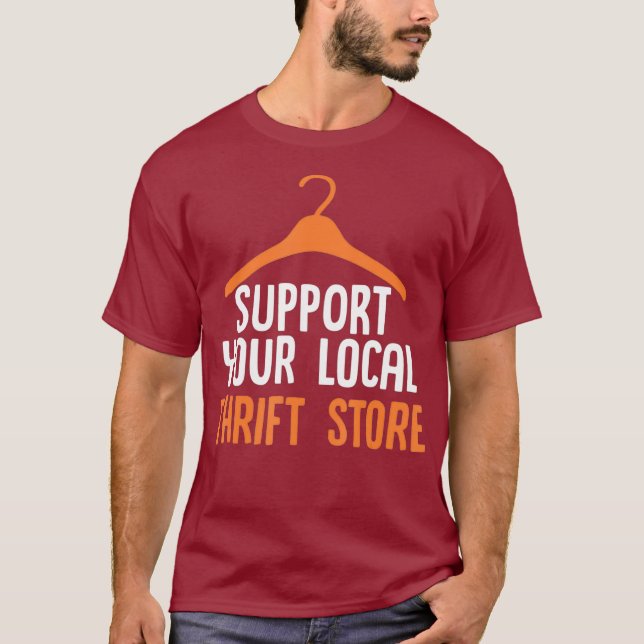 Design für den Thrift und den Second Hand Store T-Shirt (Vorderseite)