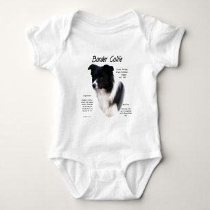 Design für den Verlauf von Border Collie Baby Strampler