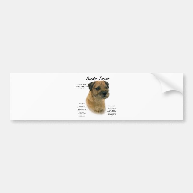 Design für den Verlauf von Border Terrier Autoaufkleber (Vorne)