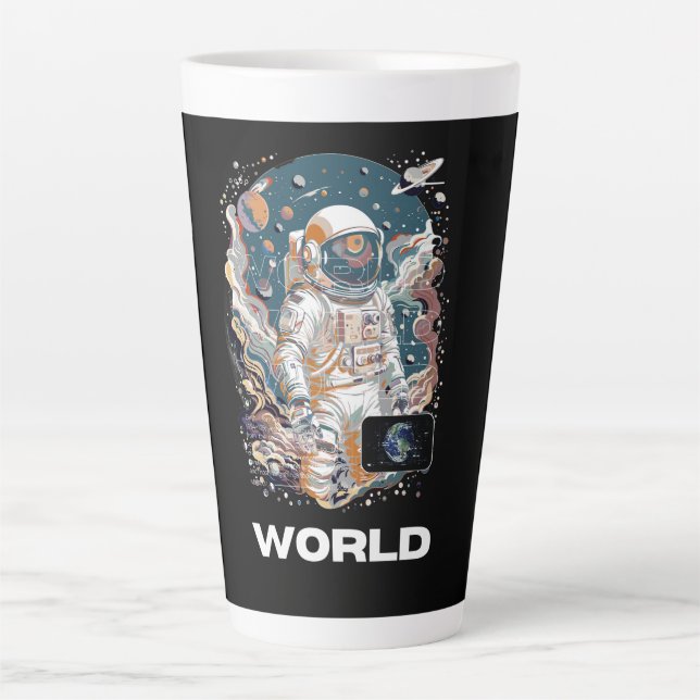 Design für den Weltraum Milchtasse (Vorderseite)