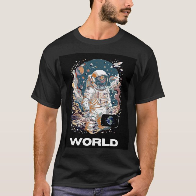 Design für den Weltraum T-Shirt (Vorderseite)