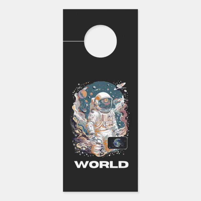 Design für den Weltraum Türanhänger (Vorderseite)
