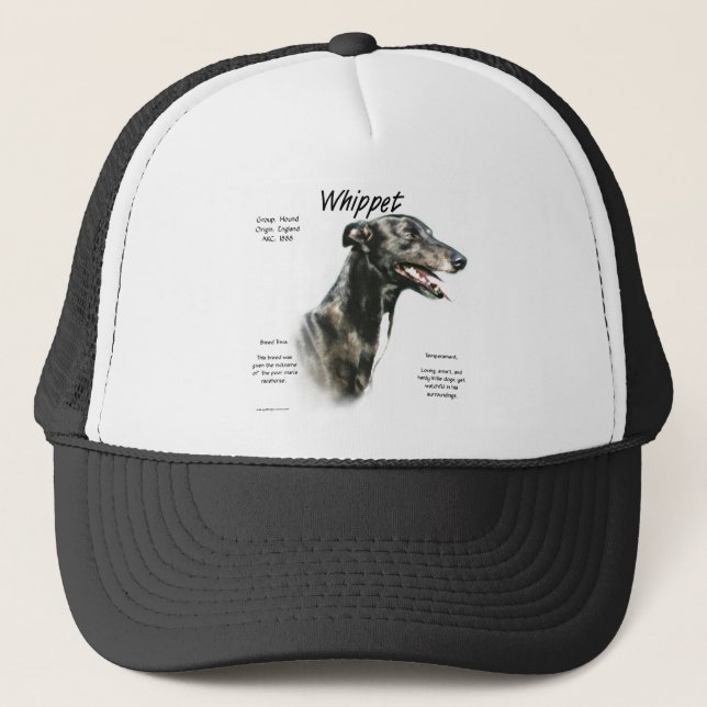 Design für den Whippet-Verlauf Truckerkappe (Vorderseite)