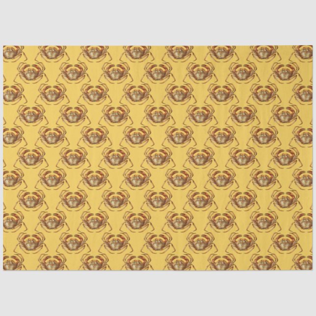 Design für die blaue und goldene Wasserserie 2 Seidenpapier (Vorderseite)