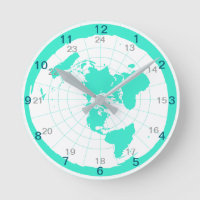 Design für die flache Earth-Uhr