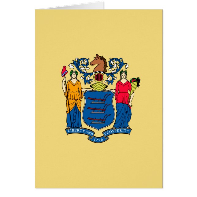 Design für die Flaggen des Staates New Jersey (Vorne)