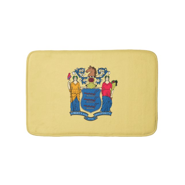 Design für die Flaggen des Staates New Jersey Badematte (Vorderseite)