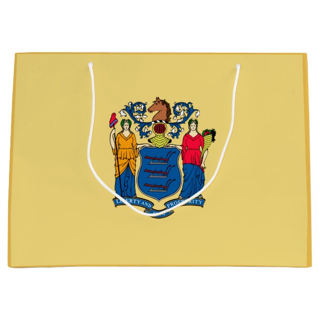 Design für die Flaggen des Staates New Jersey Große Geschenktüte (Vorderseite)