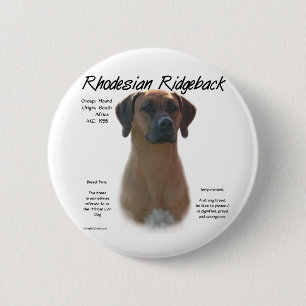 Design für die Geschichte von Rhodesian Ridgeback Button