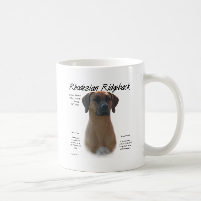 Design für die Geschichte von Rhodesian Ridgeback Kaffeetasse (Rechts)