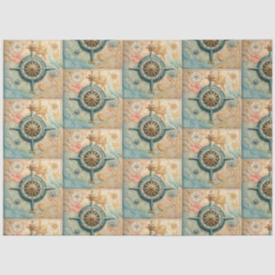 Design für die Serie "Nautical Compass" 20 Seidenpapier