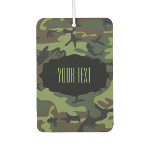 Design für DIY Text Camouflage Autolufterfrischer