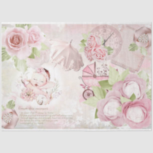 Design für eine Baby-Girl-Serie 3 Seidenpapier