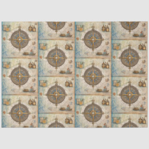 Design für eine Reihe von optischen Kompassgeräten Seidenpapier