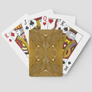 Design für goldenes Metallmuster Spielkarten