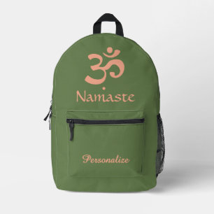 Design für grüne Zen mit Namen und Namen Bedruckter Rucksack