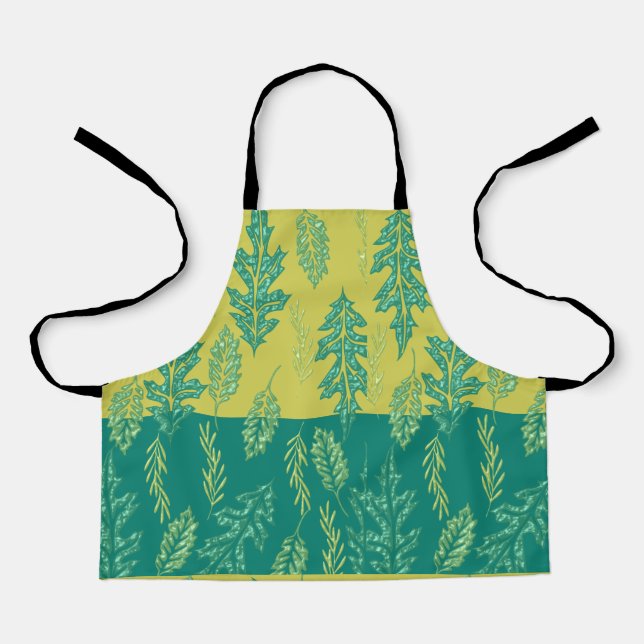 Design für grünes und gelbes Leaf Schürze (Vorderseite)