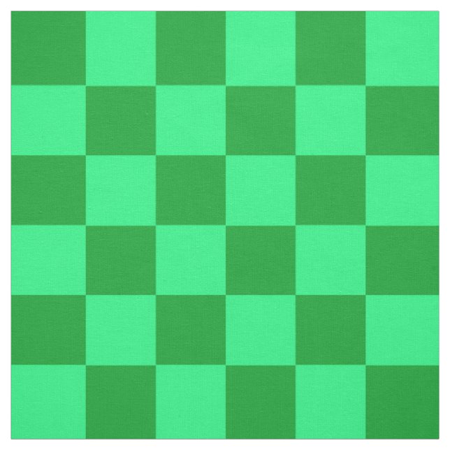 Design für helles und dunkelgrünes Schachbrett Stoff (Muster)