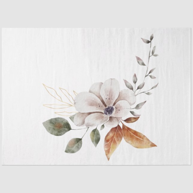 Design für Herbst und Blumen 27 Seidenpapier (Vorderseite)