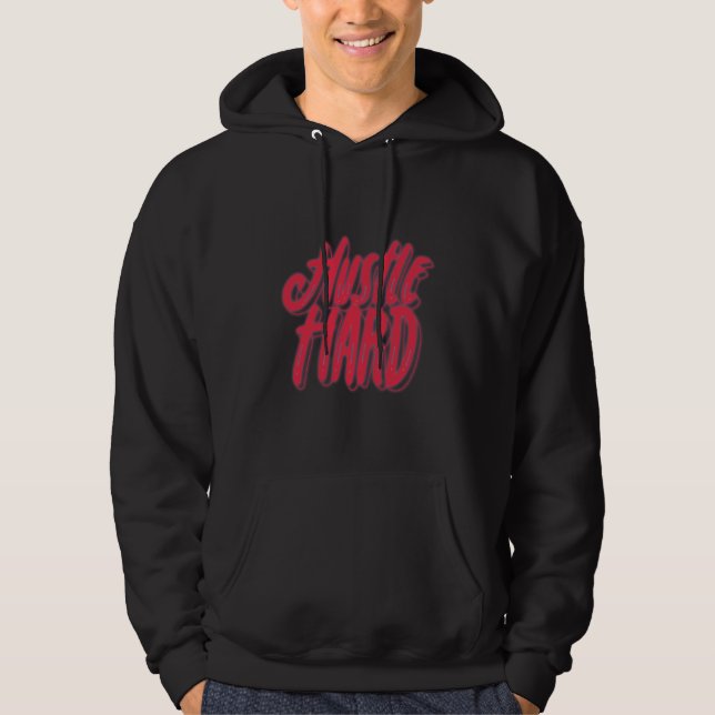 Design für Husteln und Herz-Zitat Hoodie (Vorderseite)