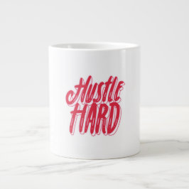 Design für Husteln und Herz-Zitat Jumbo-Tasse