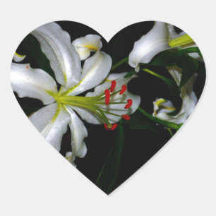 Design für irische Blume Herz-Aufkleber
