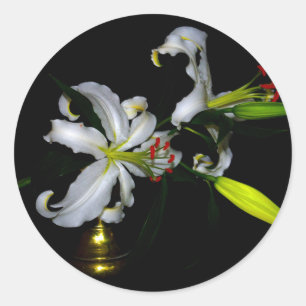 Design für irische Blume Runder Aufkleber
