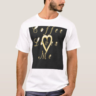 Design für Kaffeeliebhaber mit Creme-Effekt T-Shirt