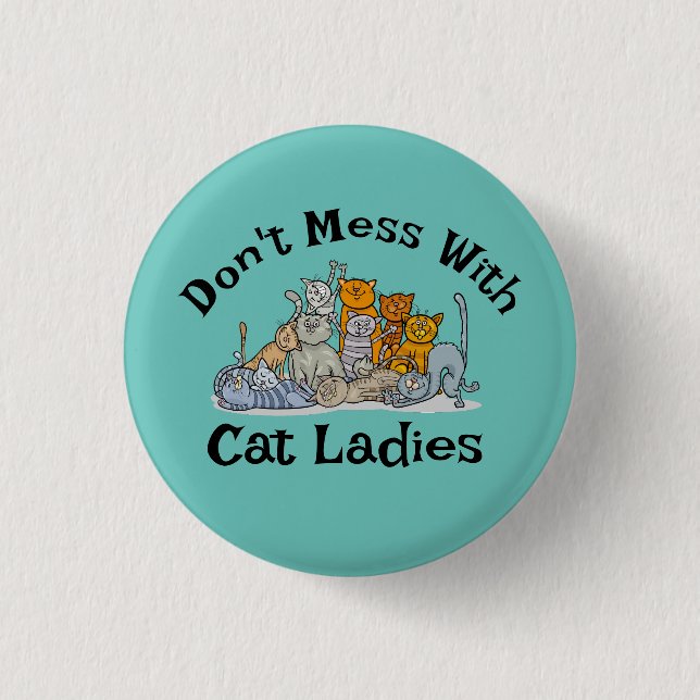 Design für Katzenladies Button (Vorderseite)