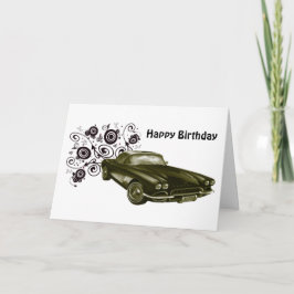 Design für klassische Automobilkunst Karte