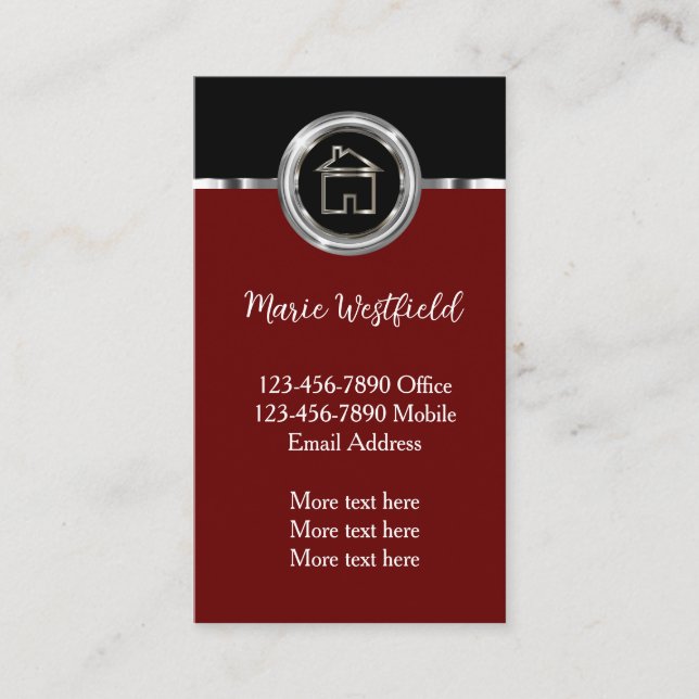 Design für klassische vertikale Visitenkarten Visitenkarte (Vorderseite)