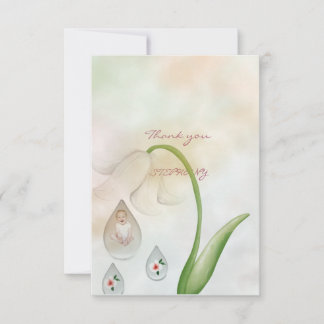 Design für kleine Mädchen Dankeskarte