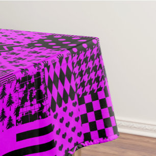 Design für lila Schwarz-Mischmuster Tischdecke