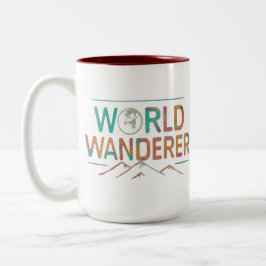 Design für mehrfarbige Weltreiche Zweifarbige Tasse