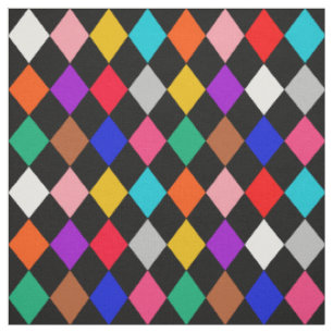 Design für mehrfarbiges Harlequin Diamonds Stoff