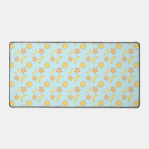 Design für niedliche Sonne, Mond und Sterne Schreibtischunterlage