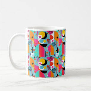 Design für Retromuster Kaffeetasse