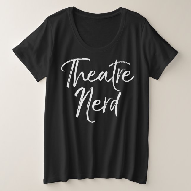 Design für Schauspiel-Liebhaber Große Größe T-Shirt (Design vorne)