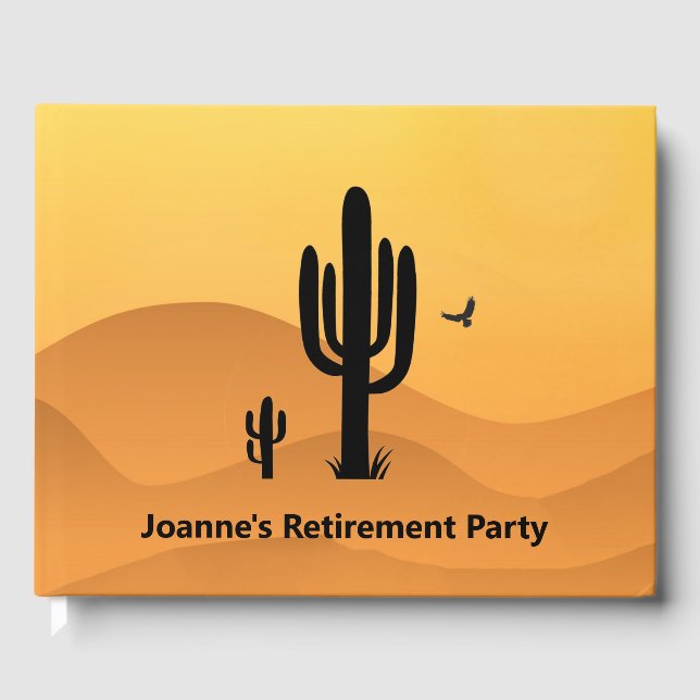 Design Gästebuch der Desert Cactus (Vorderseite)