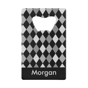Design géométrique en losange noir et gris