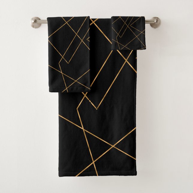 Design géométrique moderne Gold & Black (En situation)