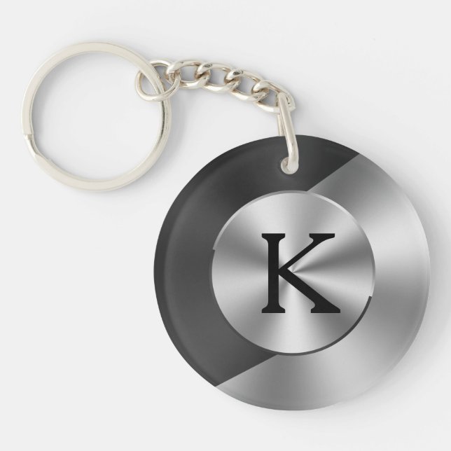 Design géométrique noir et faux argenté (Devant)