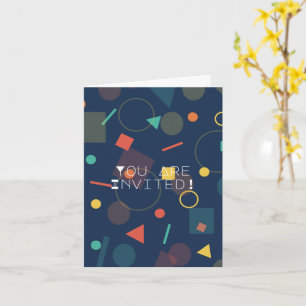 Design géométrique populaire Invitation d'annivers