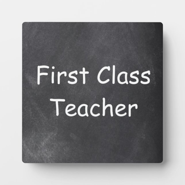 Design-Geschenk für Chalkboard-Lehrer der ersten K Fotoplatte (Vorderseite)
