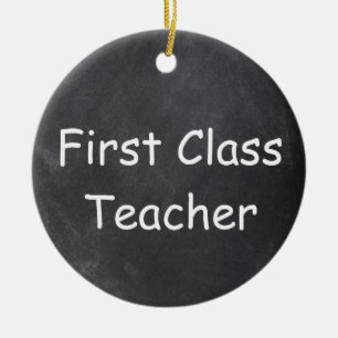 Design-Geschenk für Chalkboard-Lehrer der ersten K Keramik Ornament