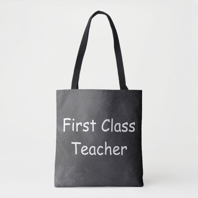 Design-Geschenk für Chalkboard-Lehrer der ersten K Tasche (Vorderseite)