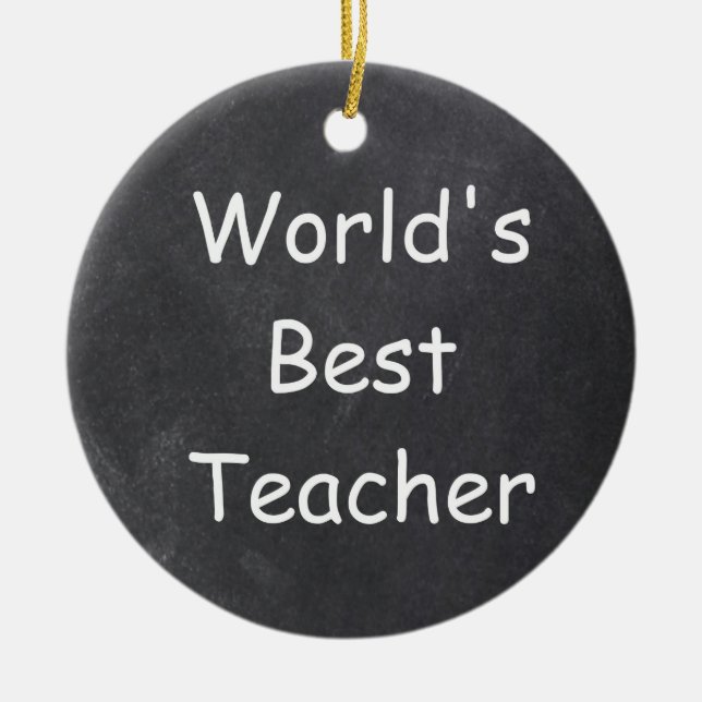 Design-Geschenk für den weltbesten Lehrer Keramik Ornament (Vorne)
