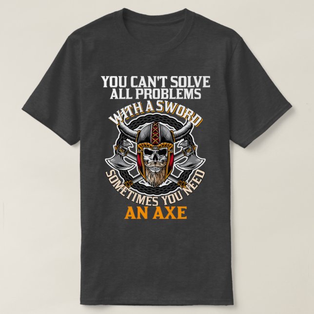 Design-Geschenk für die Wikinger Mythologie T-Shirt (Design vorne)