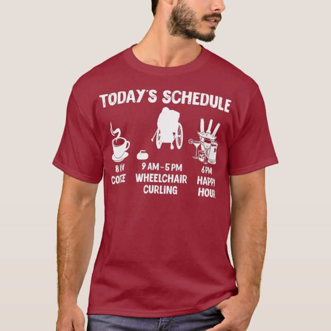 Design-Geschenk für Rollstuhlfahrer heute T-Shirt (Vorderseite)